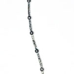 Bracciale in argento catenina tubolare con medaglia madonna miracolosa