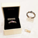 Anello rosario in argento con zirconi