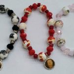 Bracciale elastico con medaglia del Volto Santo di Manoppello