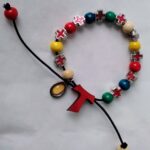 Bracciale elastico bimbi con immagine del Volto Santo di Manoppello