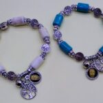 Bracciale elastico albero della vita con medaglia del Volto Santo di Manoppello