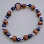 Bracciale elastico con medaglia del Volto Santo di Manoppello